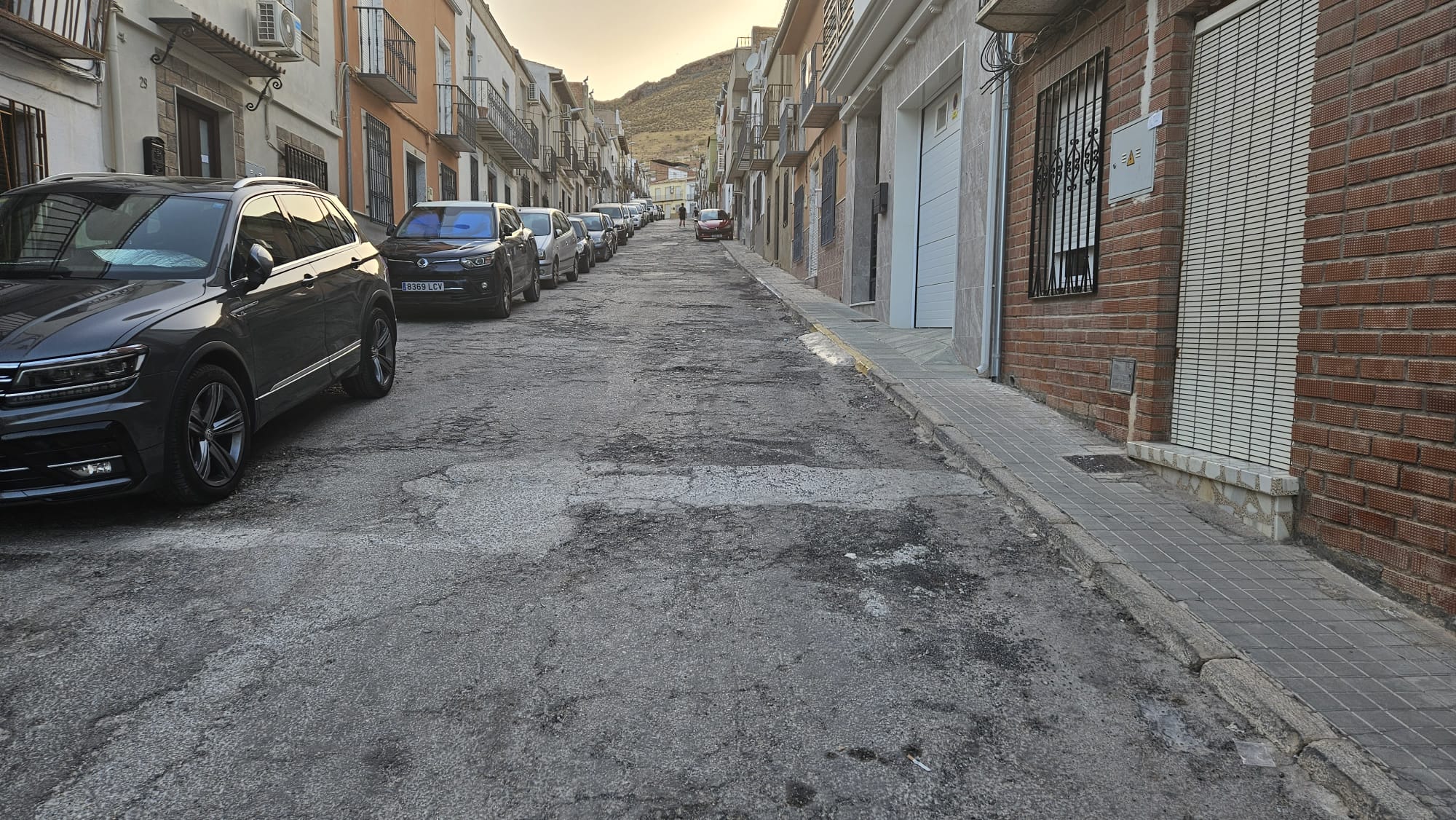 Estado actual de la calle Antonio del Jesús en el tramo en el que se va a actuar en el PFEA 2024-25