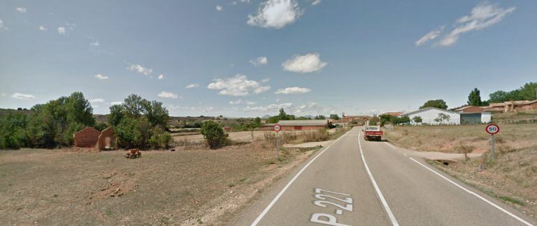 Carretera donde tuvo lugar el accidente