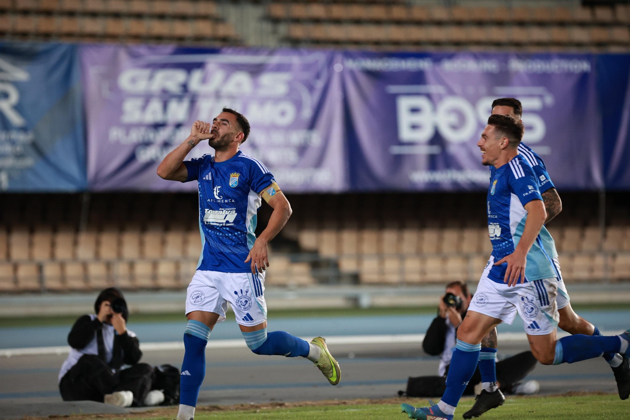 Nané celebra su gol ante el Real Jaén