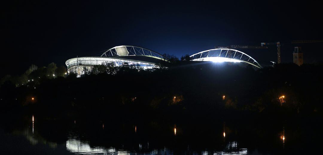 Imagen de un estadio en la previa de la UEFA Champions League