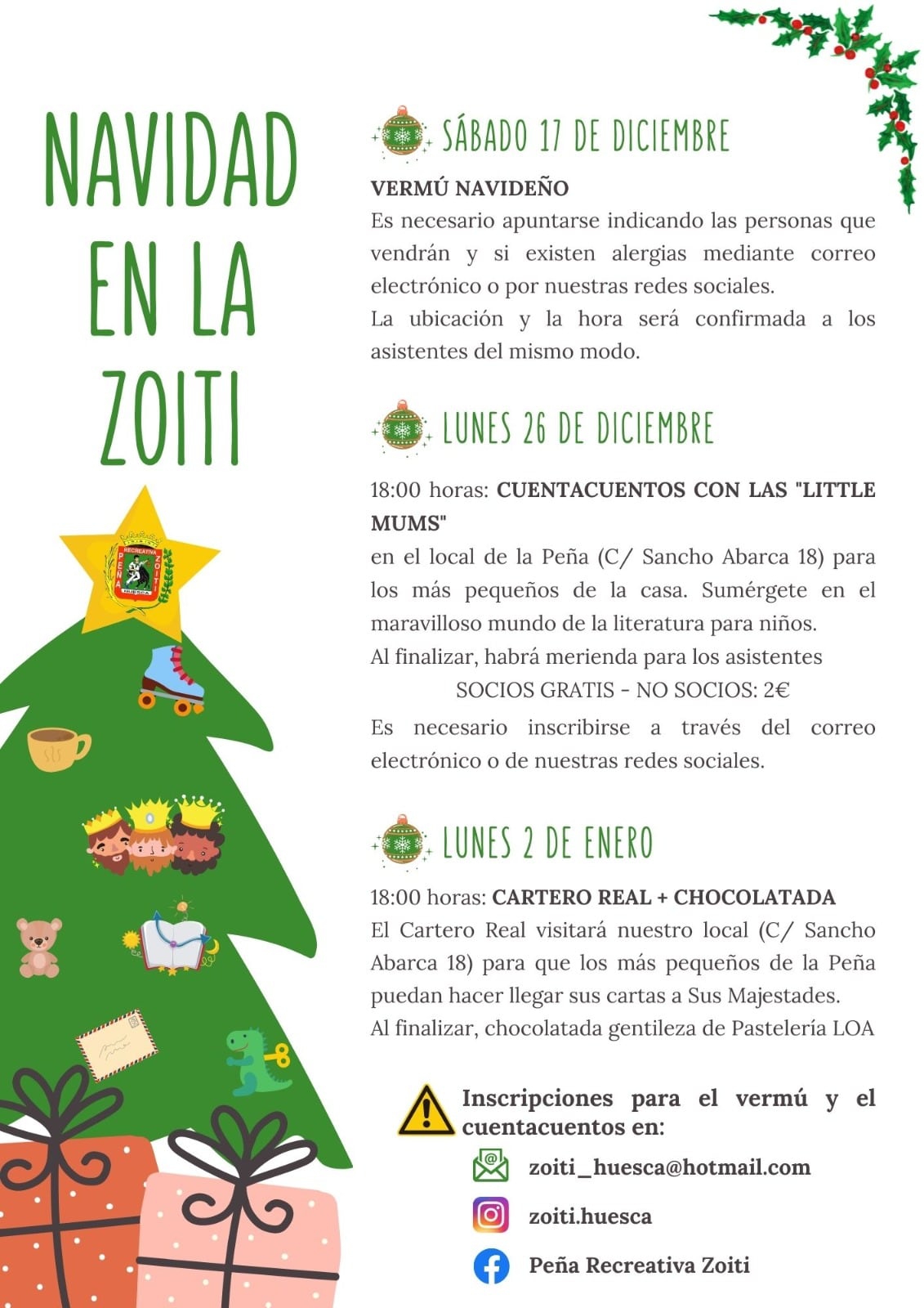 Cartel de la campaña navideña de la Zoiti