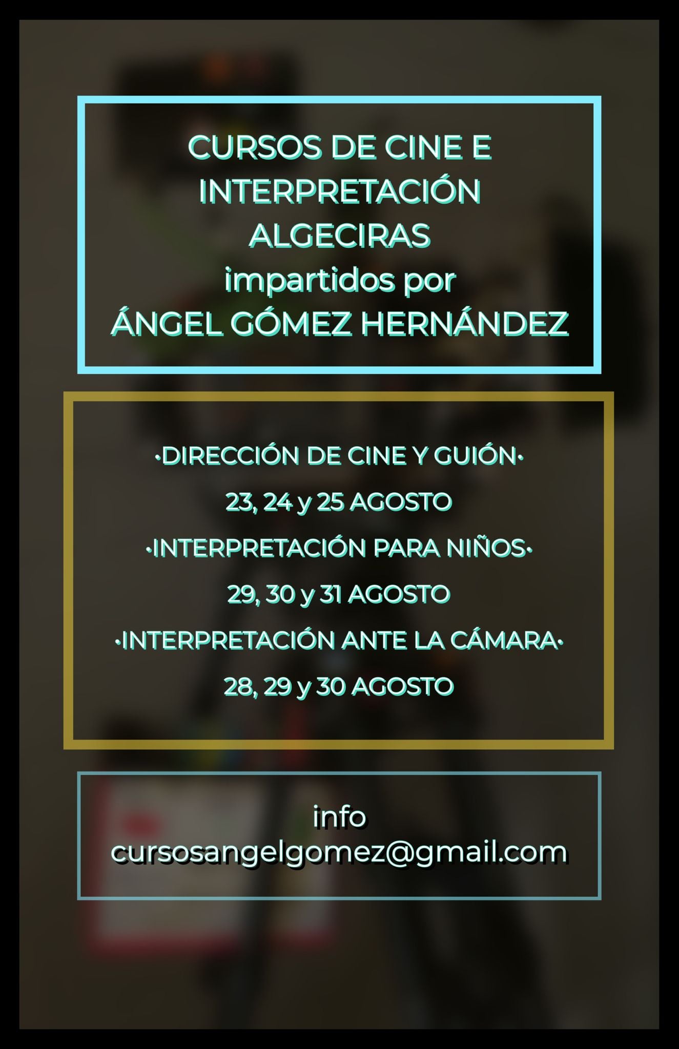 Cursos Cine de Ángel Gómez.