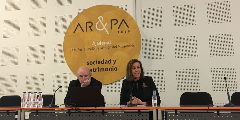 Ángeles Armisén en su intervención en Ar&Pa