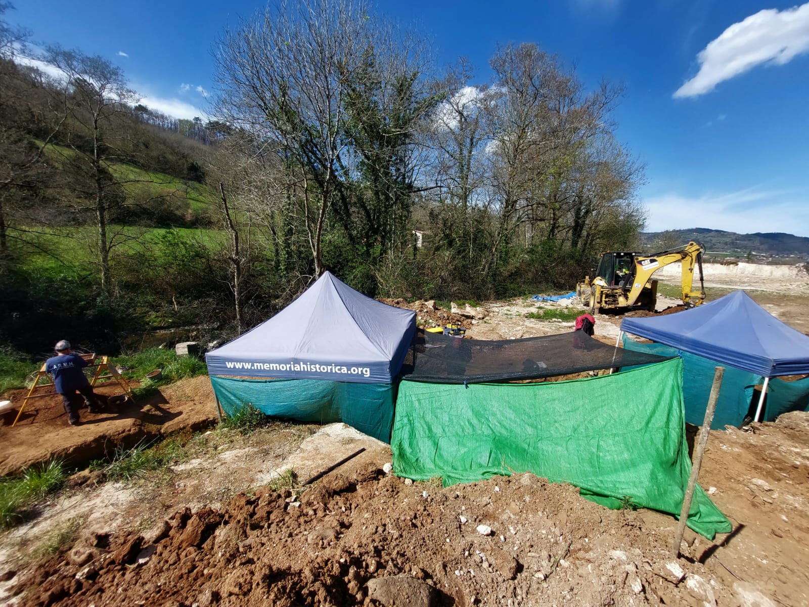 Una imagen de las excavaciones de El Rellán, antes del robo perpetrado este miércoles.