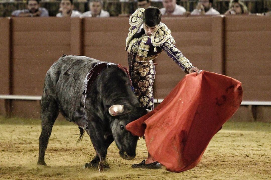 Aquilino Girón, durante su actuación del pasado año en La Maestranza