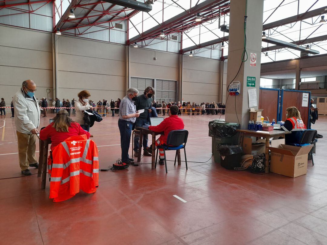 Imagen de la vacunación de este martes en el Recinto Ferial