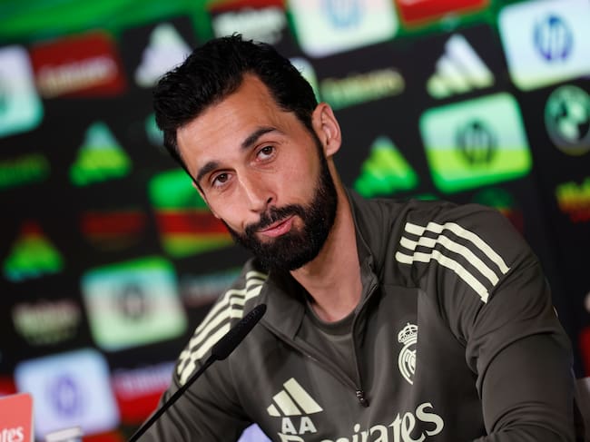 Imagen de archivo de Álvaro Arbeloa en rueda de prensa