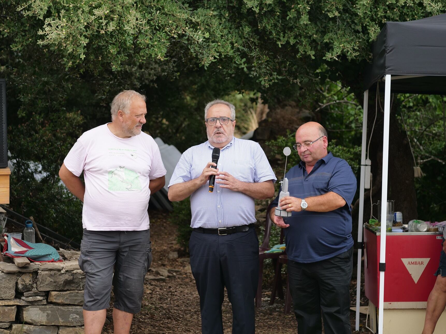 Entrega del Premio Ascaso, en el transcurso del Festival