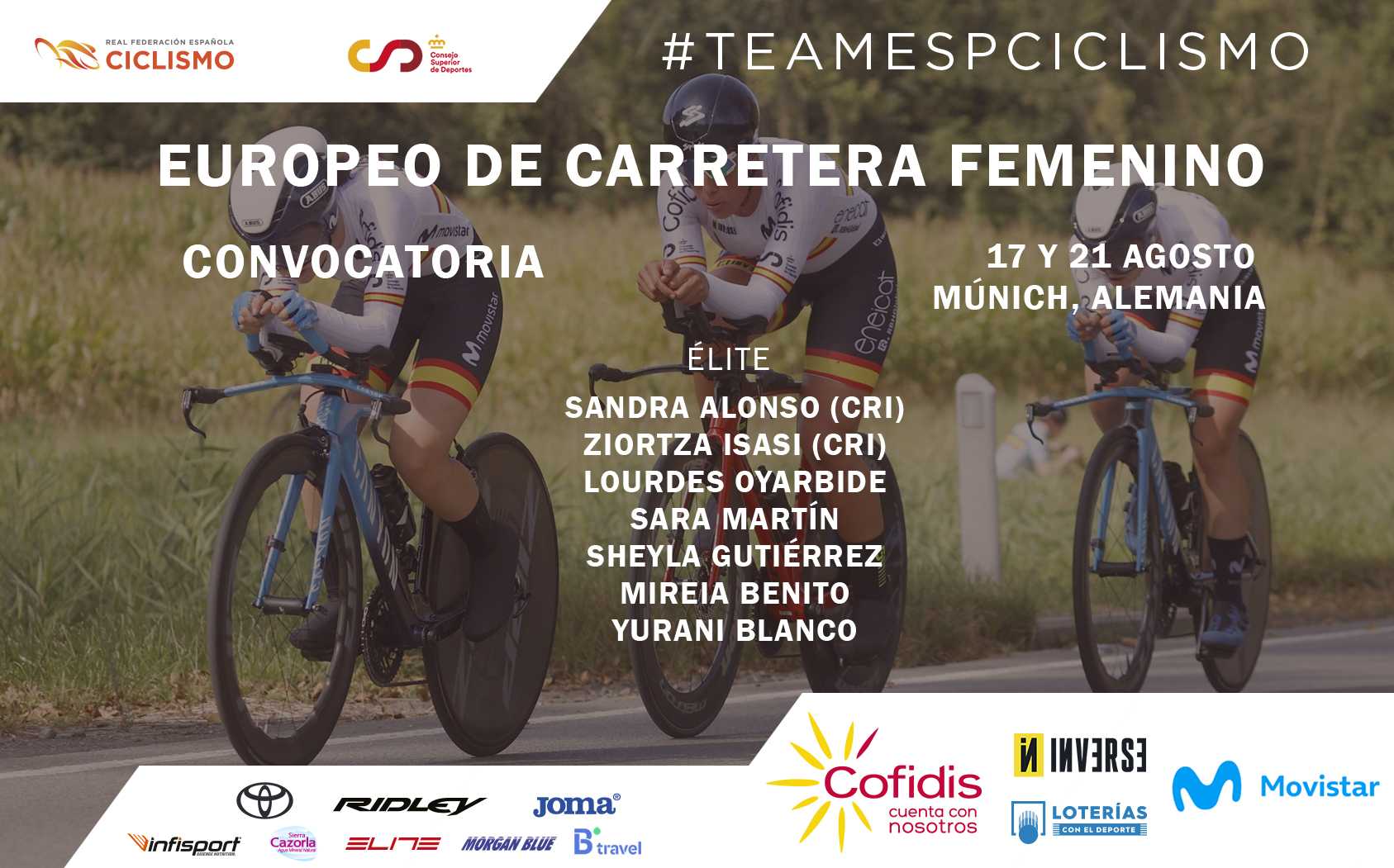 La convocatoria de Sara Martín con España para el Europeo de Munich