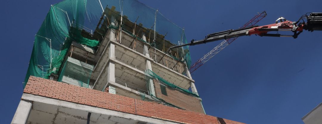 Imagen de archivo de un edificio en construcción  