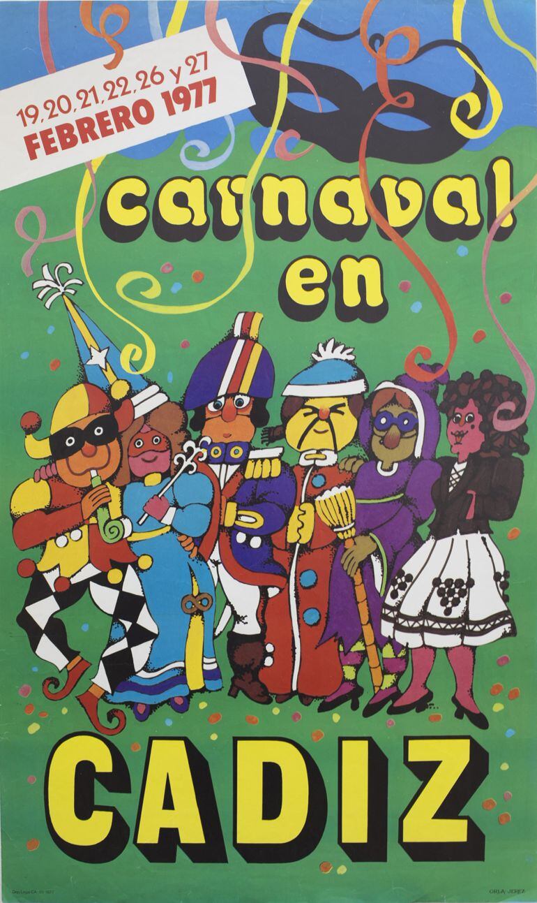 Cartel del Carnaval de Cádiz de 1977