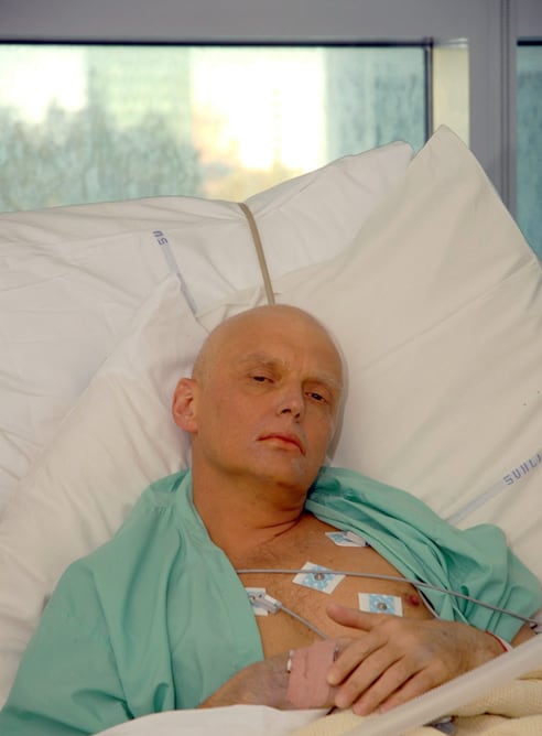 Imagen de archivo del exagente del KGB Alexander Litvinenko en el Hospital Universitario de Londres.