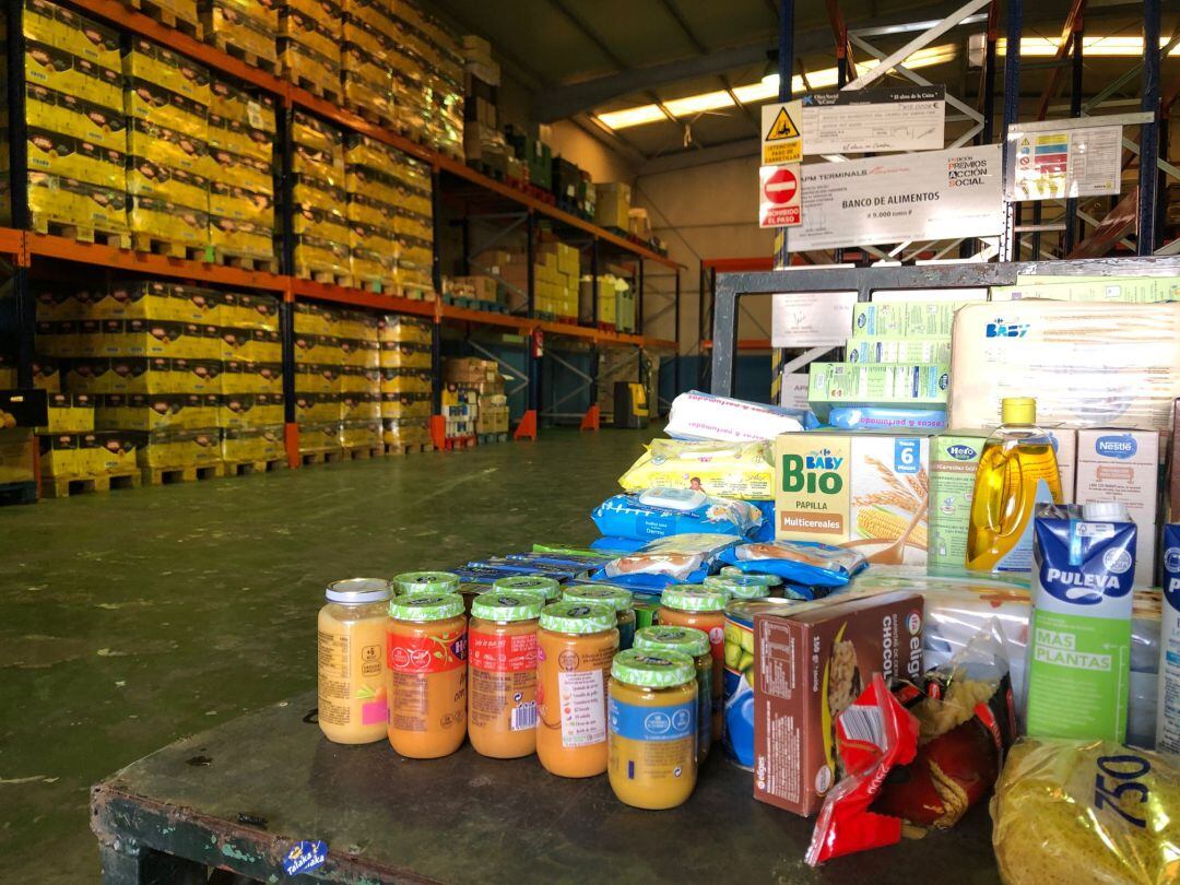 Interior del Banco de Alimentos en Algeciras