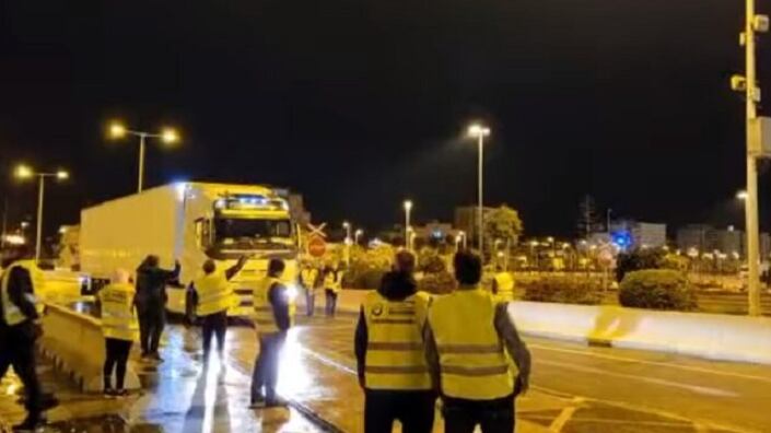 Piquetes en el puerto de Algeciras