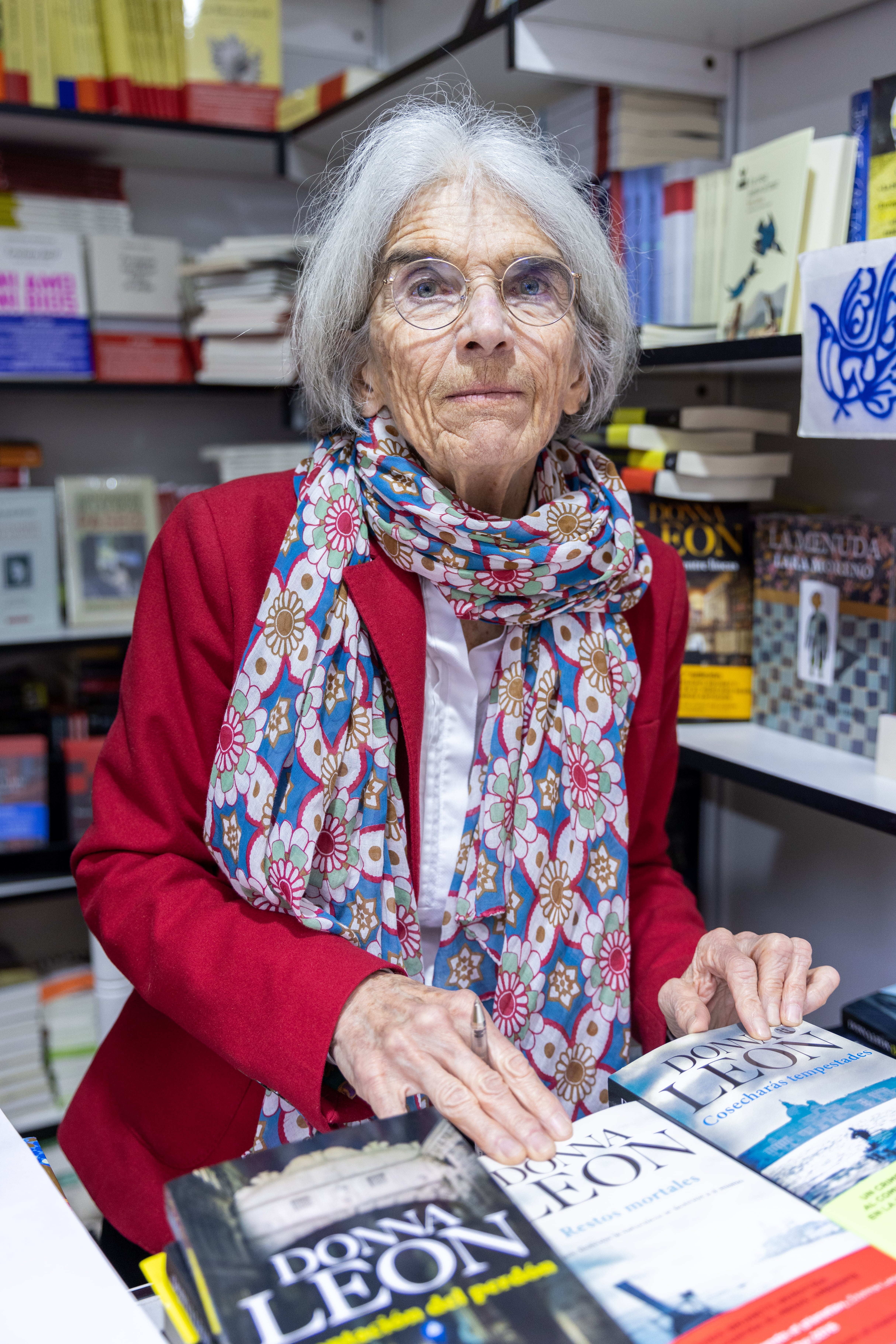 Donna Leon en la Feria del Libro de Madrid 2023 (Photo by Aldara Zarraoa/Getty Images)