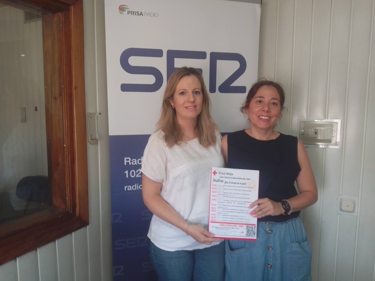 Carolina Higueras y Ana Baena, técnicas de empleo en Cruz Roja Linares. Acciones formativas del verano 2022