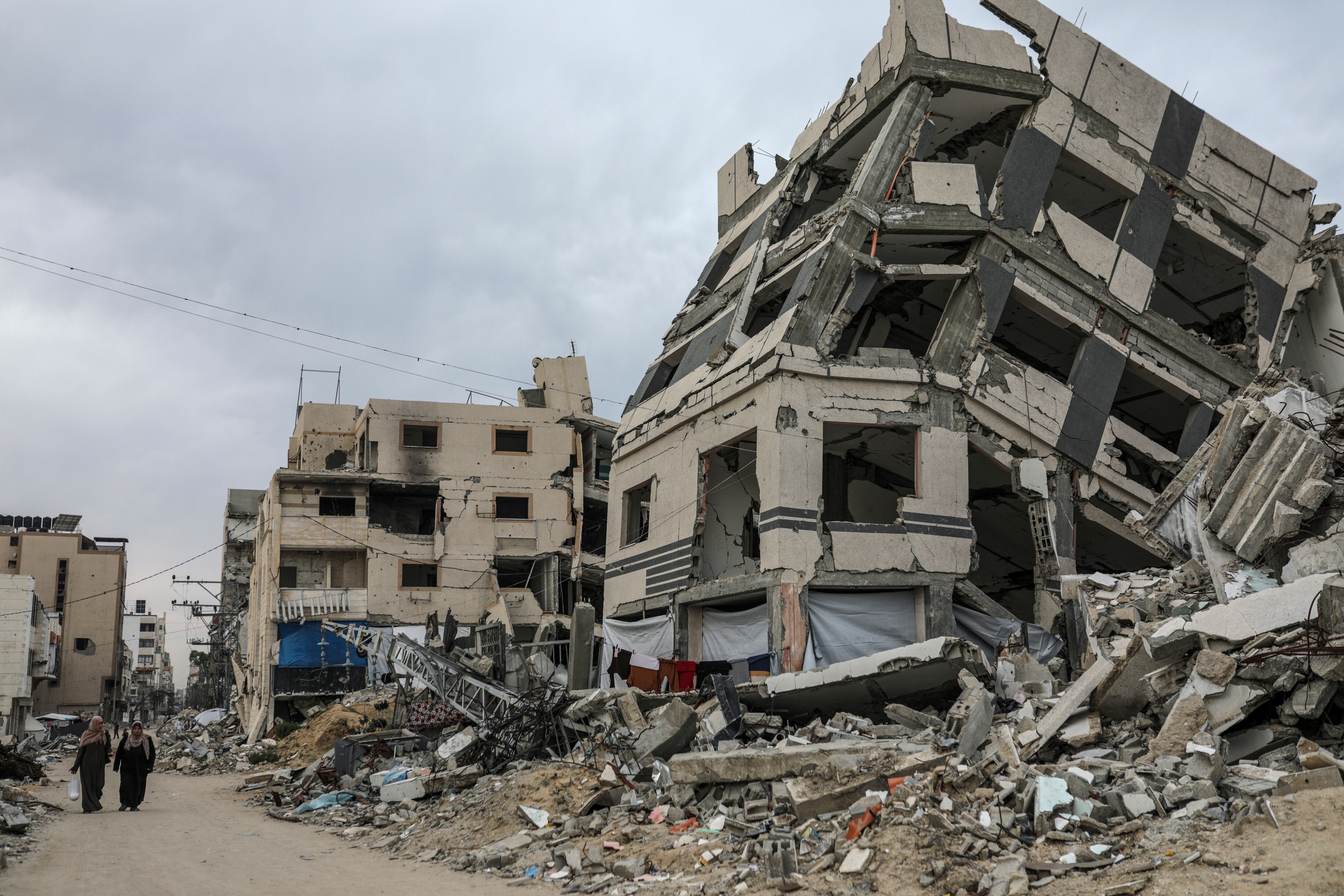 Destrozos en la Franja de Gaza. EFE/EPA/MOHAMMED SABER