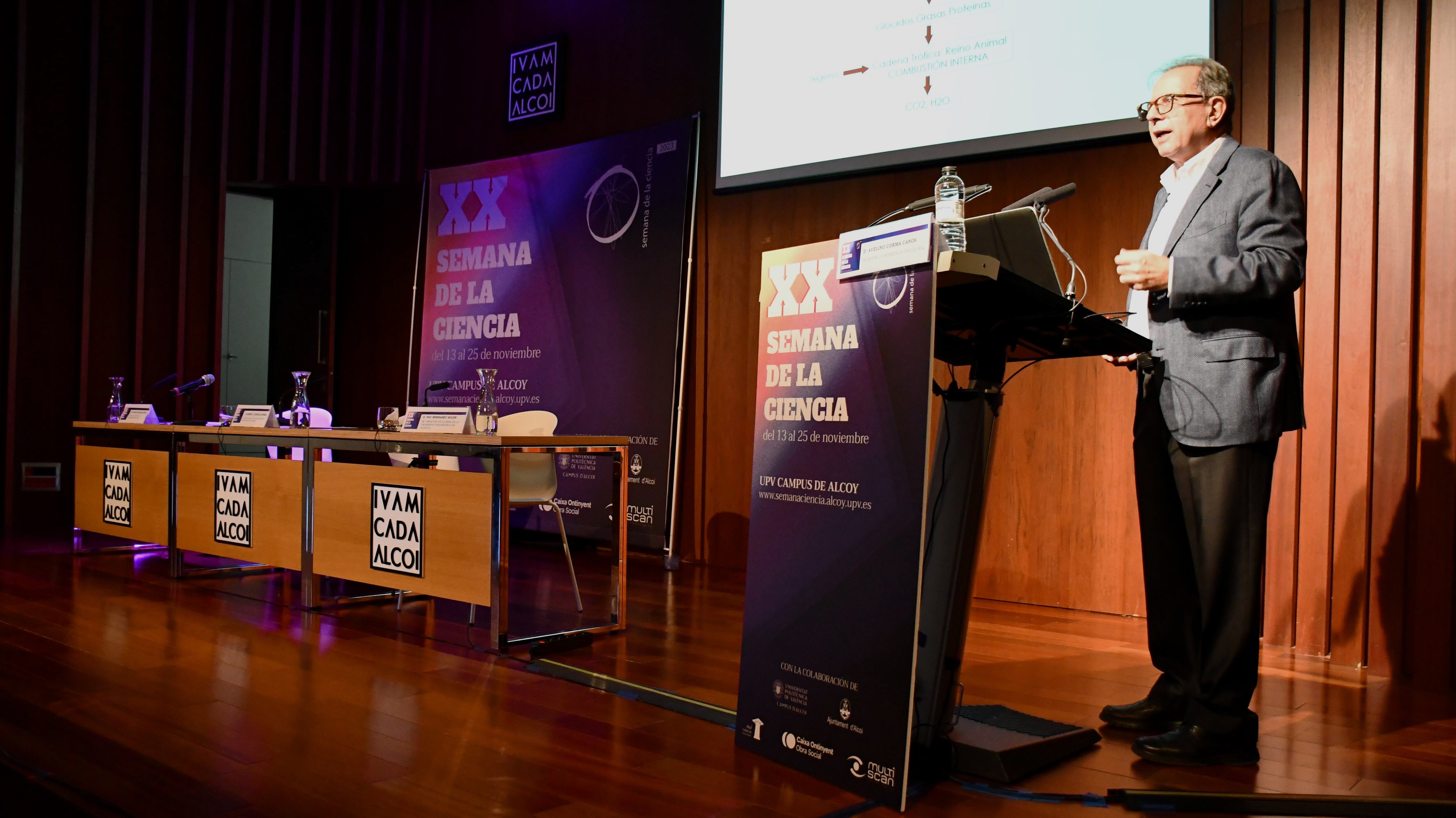 Avelino Corma en la XX Setmana de la Ciència del Campus d'Alcoi de la UPV