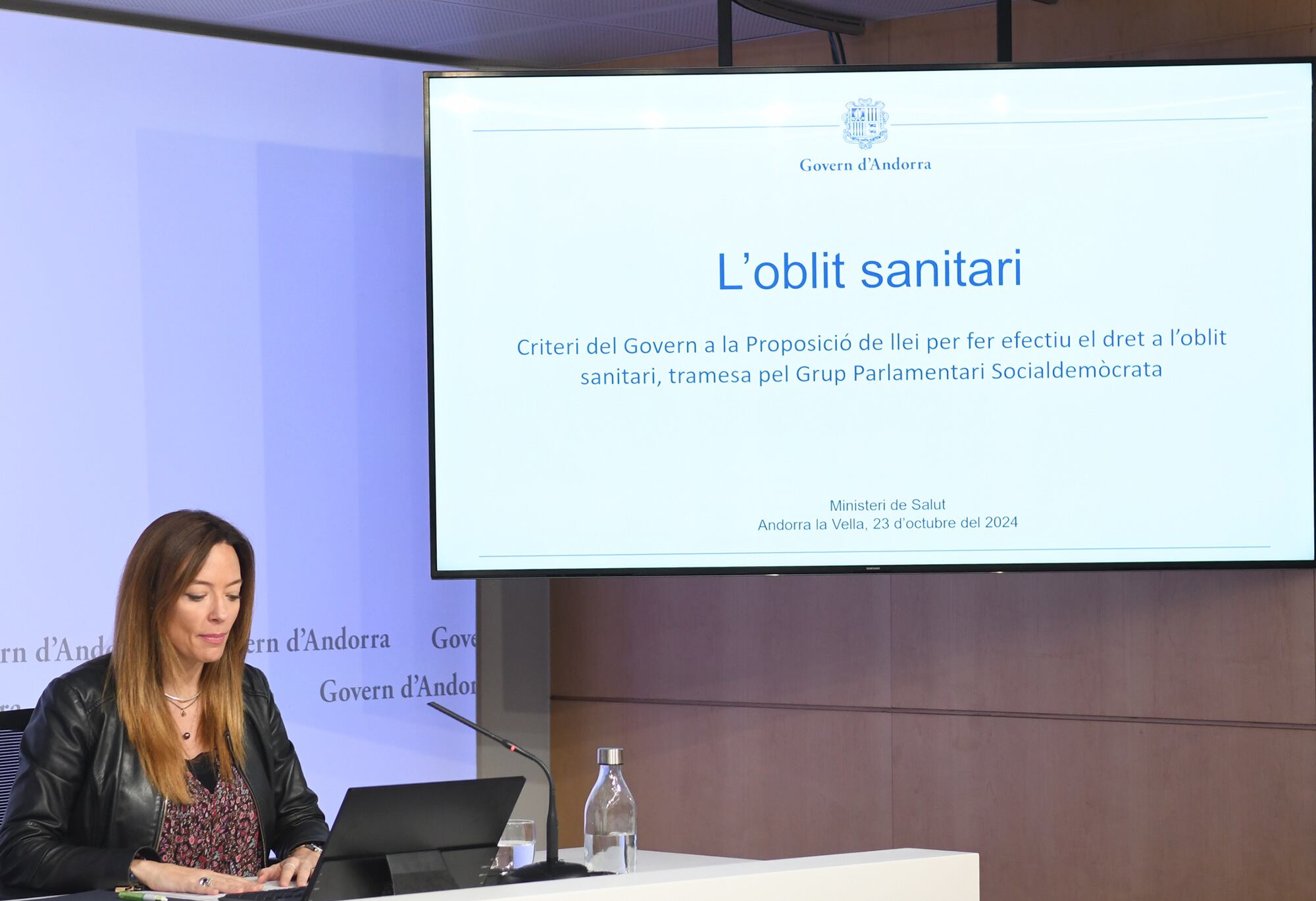 La ministra de Salut, Helena Mas, ha comunicat el criteri neutre a la proposició de llei de l&#039;oblit sanitari