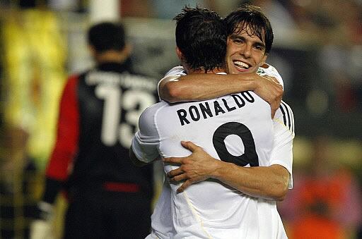 Ronaldo y Kaká, autores de los goles del Madrid en El Madrigal