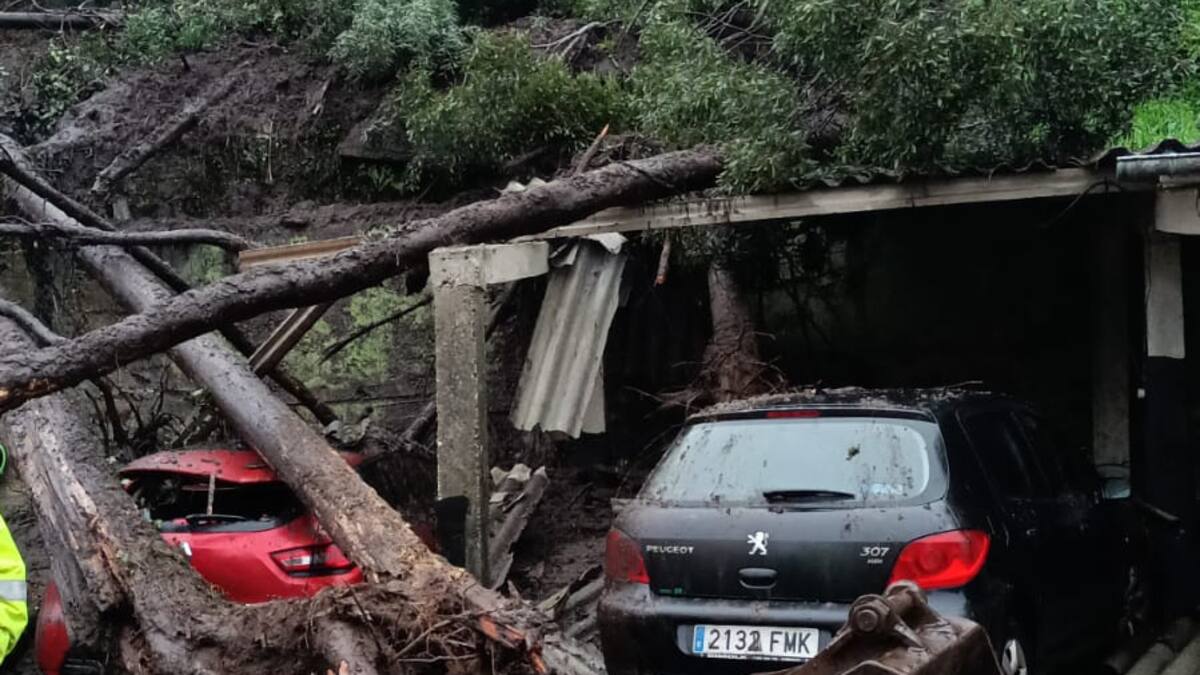 O temporal causa desperfectos en varios puntos da bisbarra