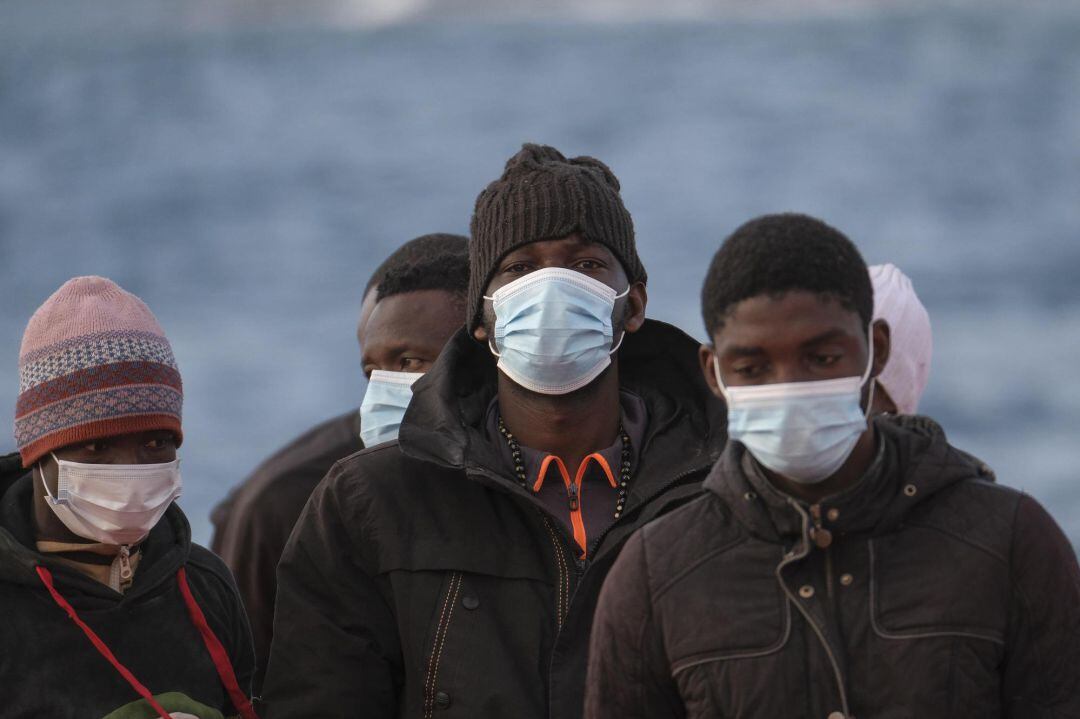 Personas llegadas en patera a Canarias