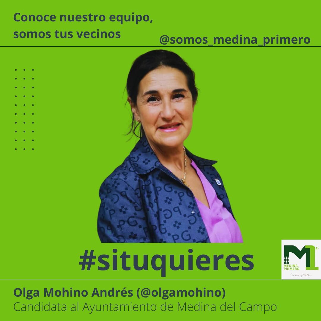 Olga Mohíno encabeza la candidatura de Medina Primero de cara al 28 de mayo