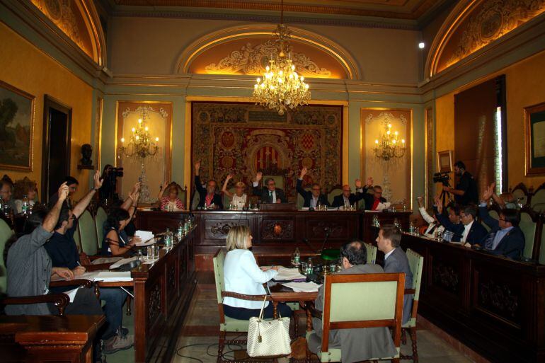 Imatge del ple de la Paeria del cartipàs.