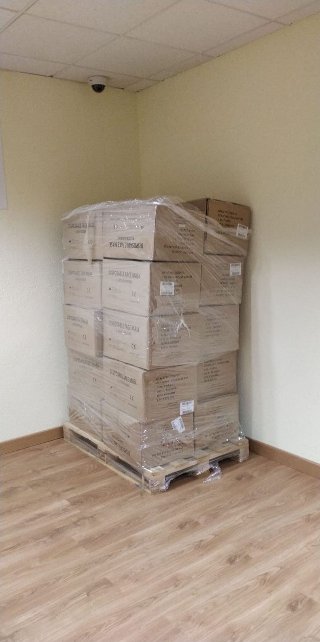 Mascarillas que han llegado a Palencia