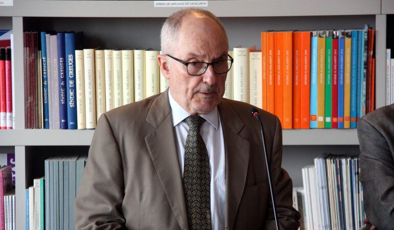 El Síndic de Greuges, Rafael Ribó al juny de 2016.