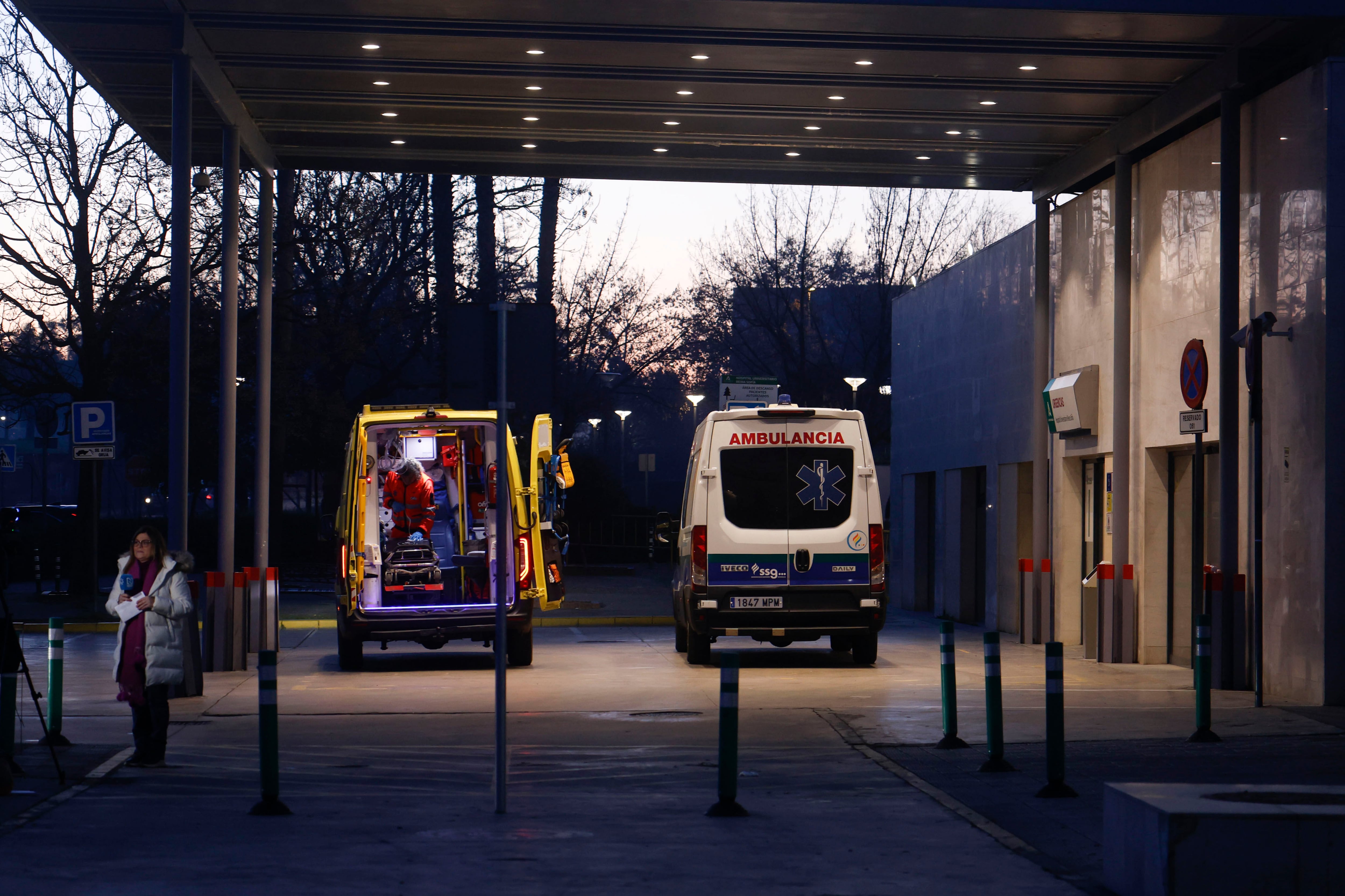 La entrada de las urgencias del Hospital Reina Sofía, de Córdoba.