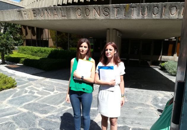 Roldán y Levy tras presentar el recurso