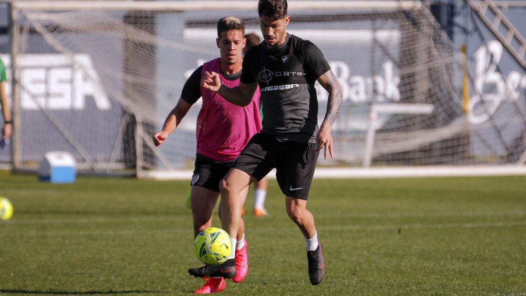 El Málaga trabajó en el anexo pensando en el partido del domingo contra el Logroñés