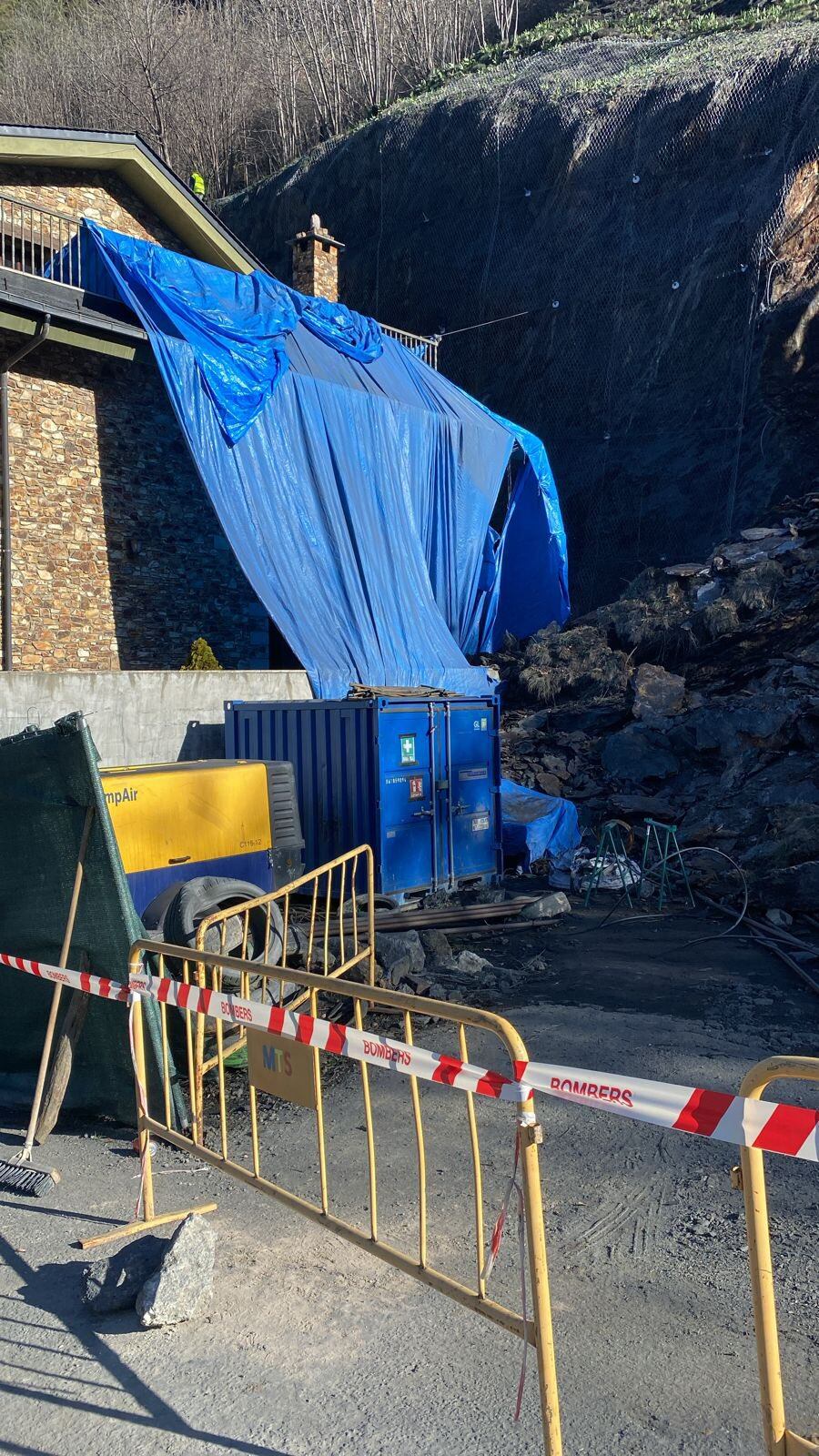 Esllavissada a Bixessarri que ha obligat a desallotjar dos habitatges.