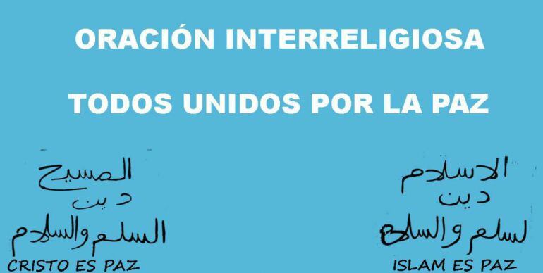 Cartel de la convocatoria interreligiosa.