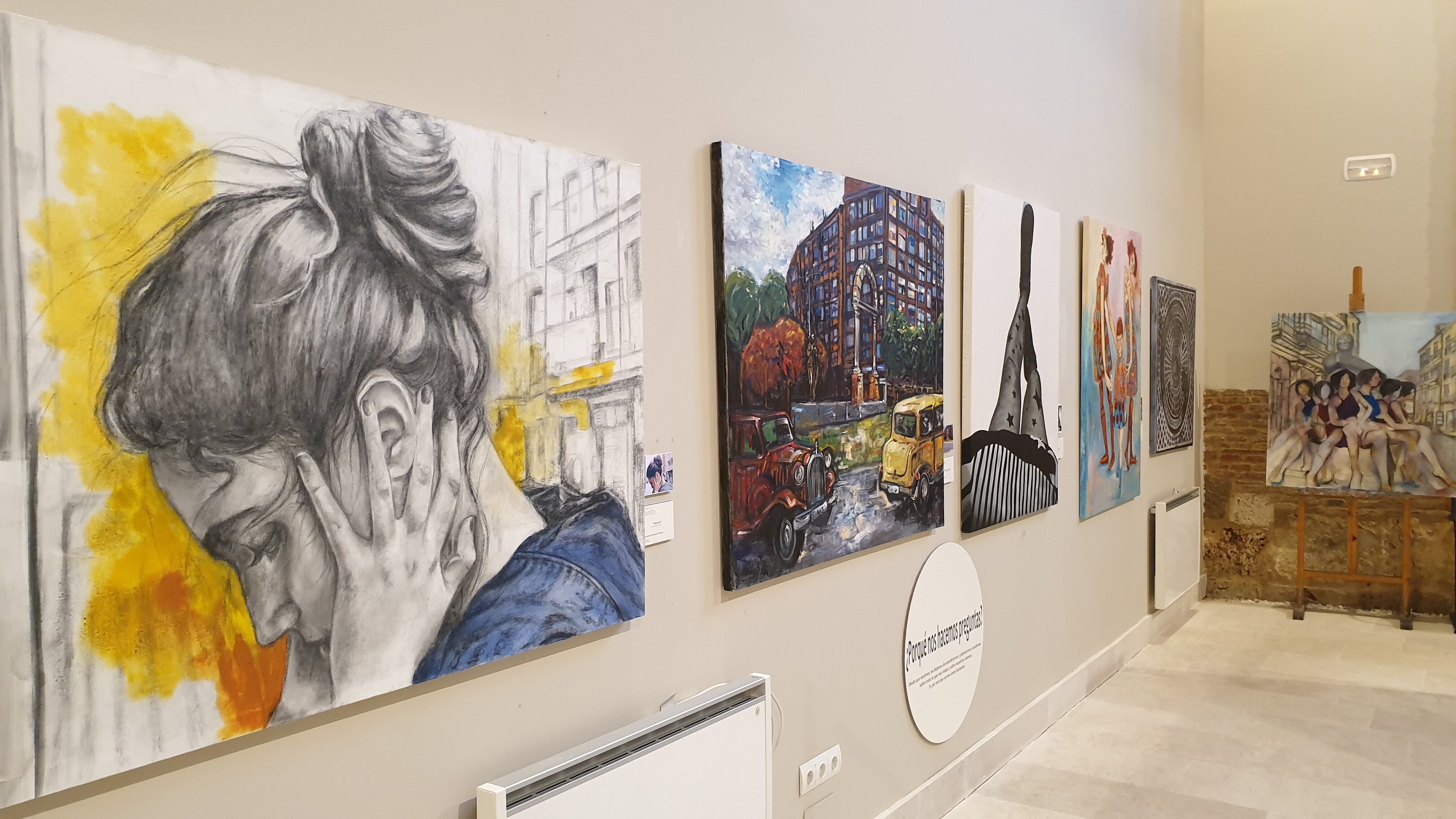 Detalle de la exposición Palencia en Grande