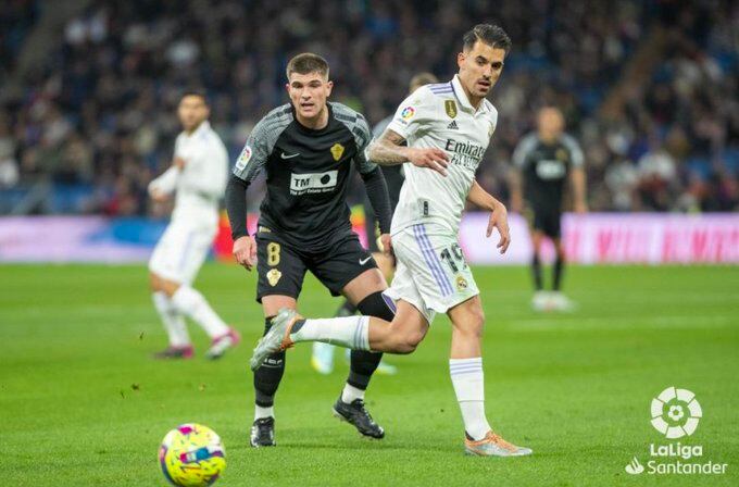 Un momento el Real Madrid-Elche jugado en el estadio Santiago Bernabéu