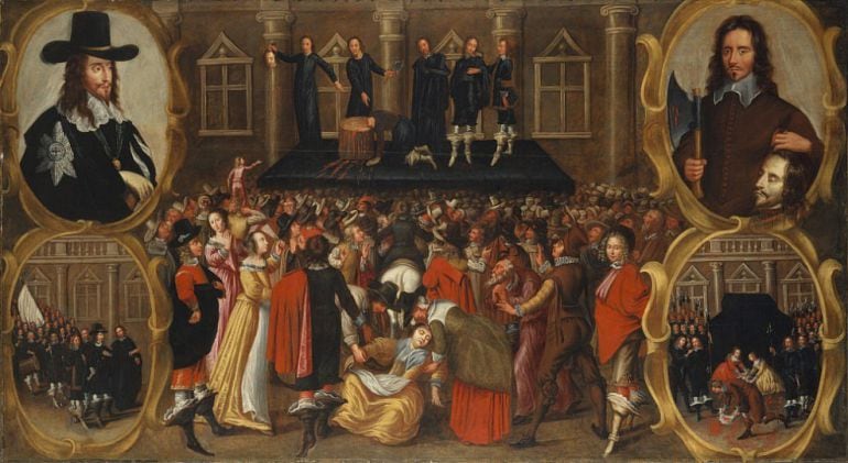 &#039;La ejecución del rey Carlos I de Inglaterra&#039;. John Weesop, Scottish National Gallery 