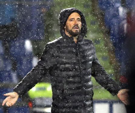 GRAF2222. GETAFE (MADRID), 28/02/2018.- El entrenador del Getafe José Bordalás durante el partido de la vigésimo sexta jornada de Liga que el Getafe y el Deportivo disputan hoy en el estadio Coliseum Alfonso Pérez. EFE/Ballesteros
