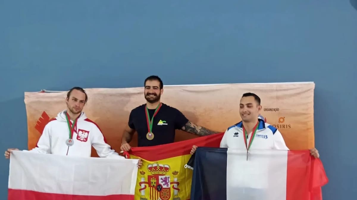 Se llama Carlos Morales, trabaja en el Parque de Puertollano y acaba de proclamarse campeón en los Juegos Olímpicos de Bomberos