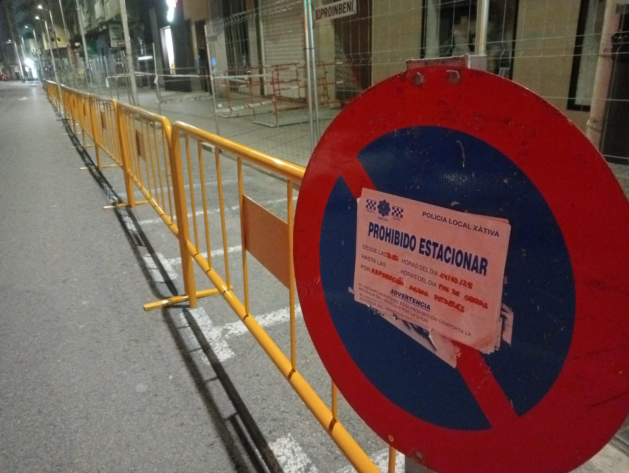 Vallas en Gregorio Molina desde hoy