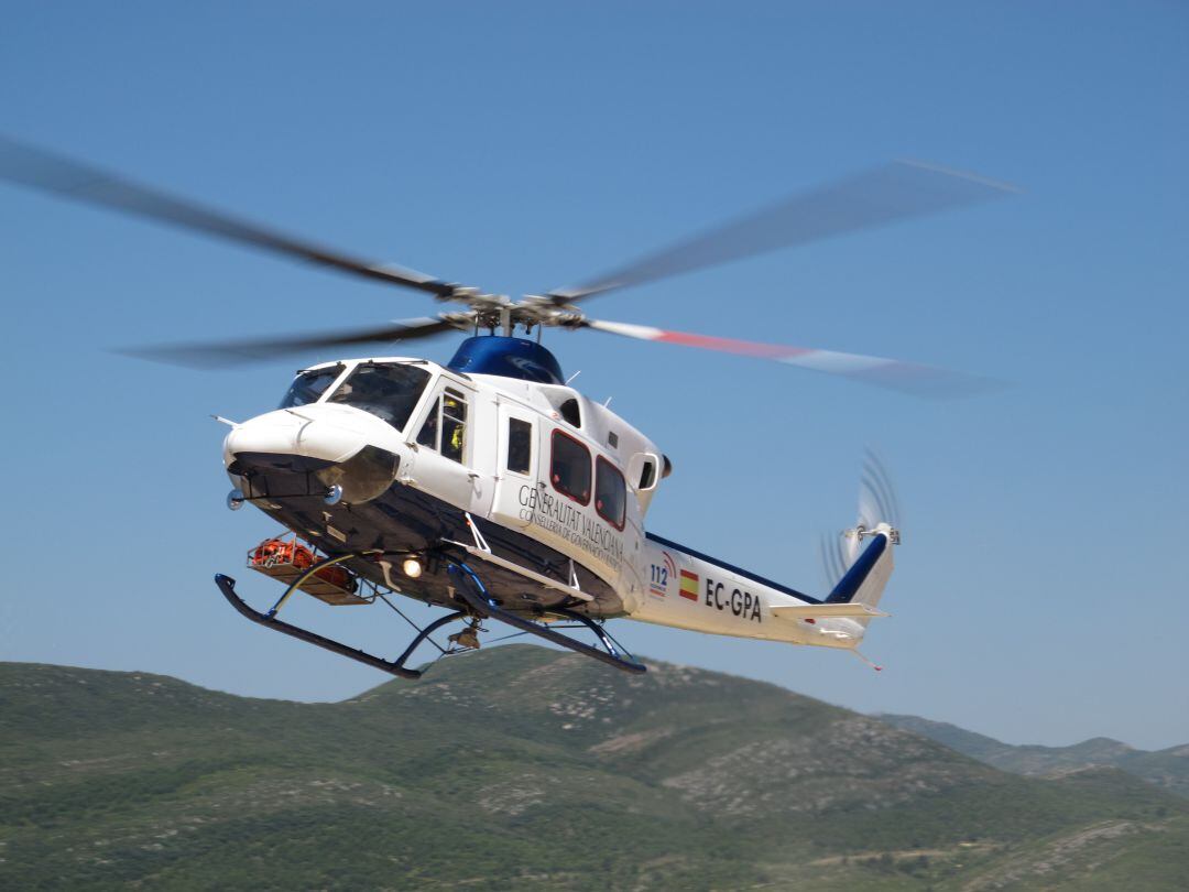 Helicóptero de rescate de la Generalitat Valenciana