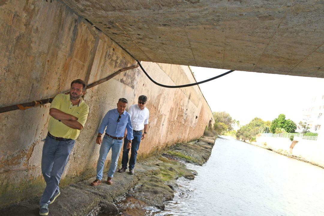 Inspección técnica al puente de Triana de Xàbia.