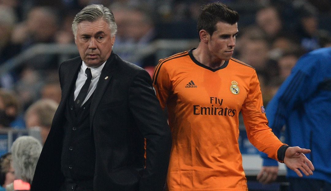 Carlo Ancelotti y Gareth Bale.