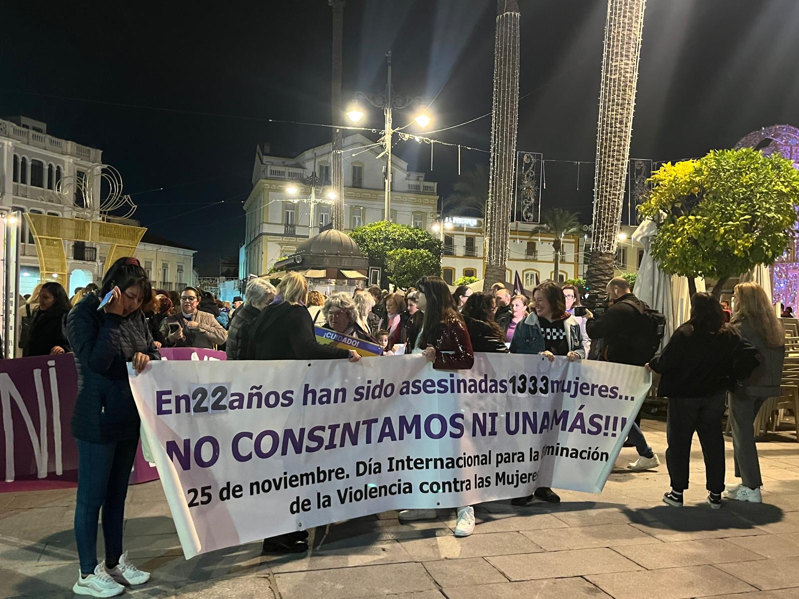 Manifestación 25N en Mérida