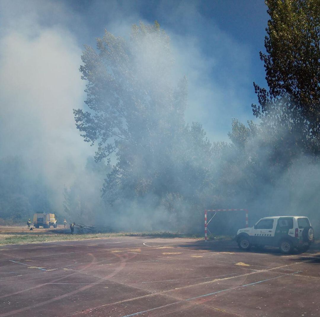 Imagen del fuego de Villabuena