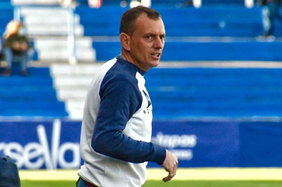 Alberto González, entrenador del Linares Deportivo.