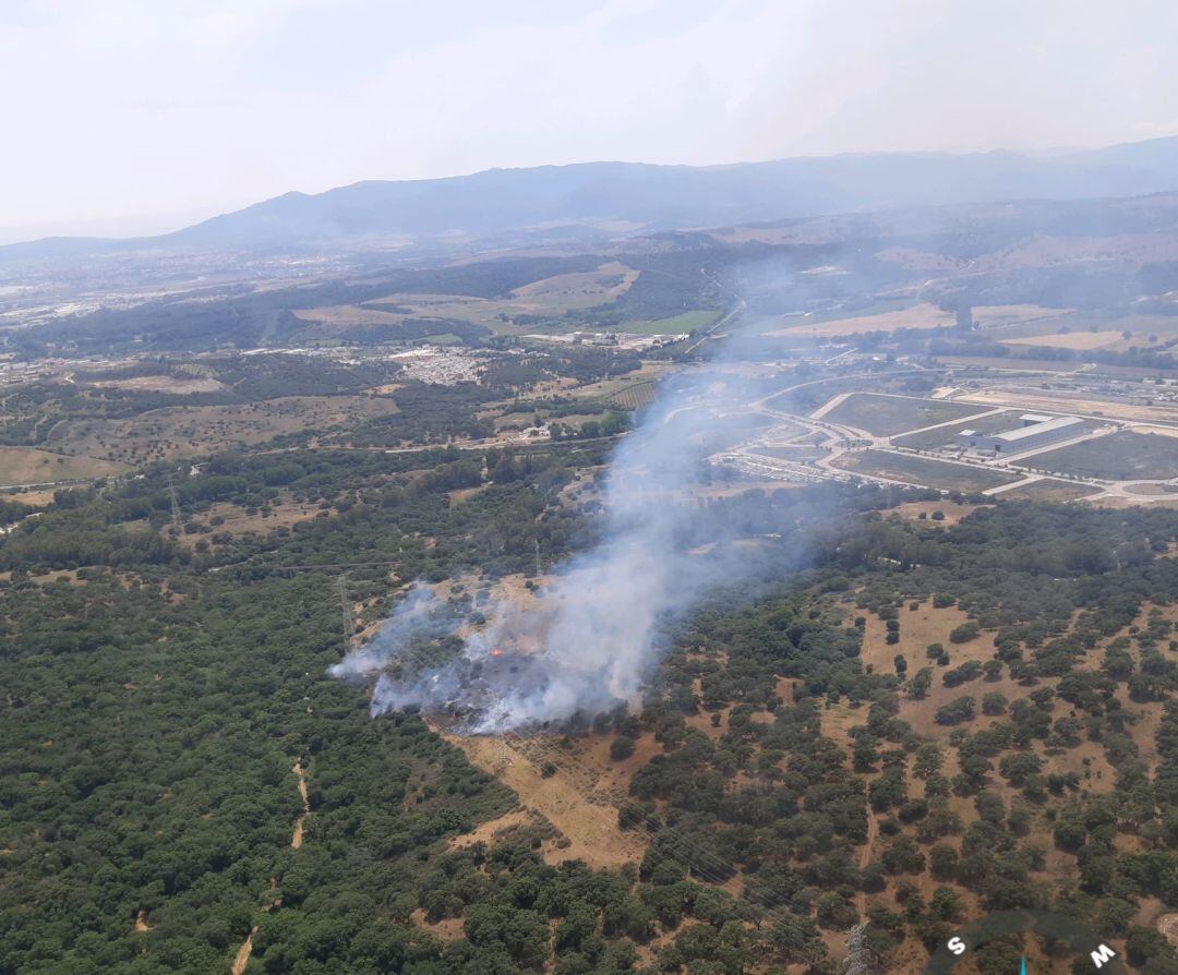 Fuego en el paraje del Chapatá.