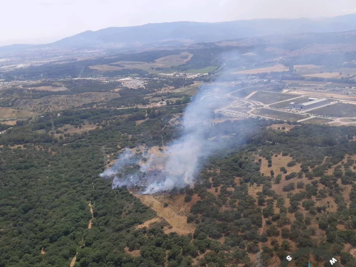 Controlado un incendio forestal en el paraje de El Chapatá de San Roque