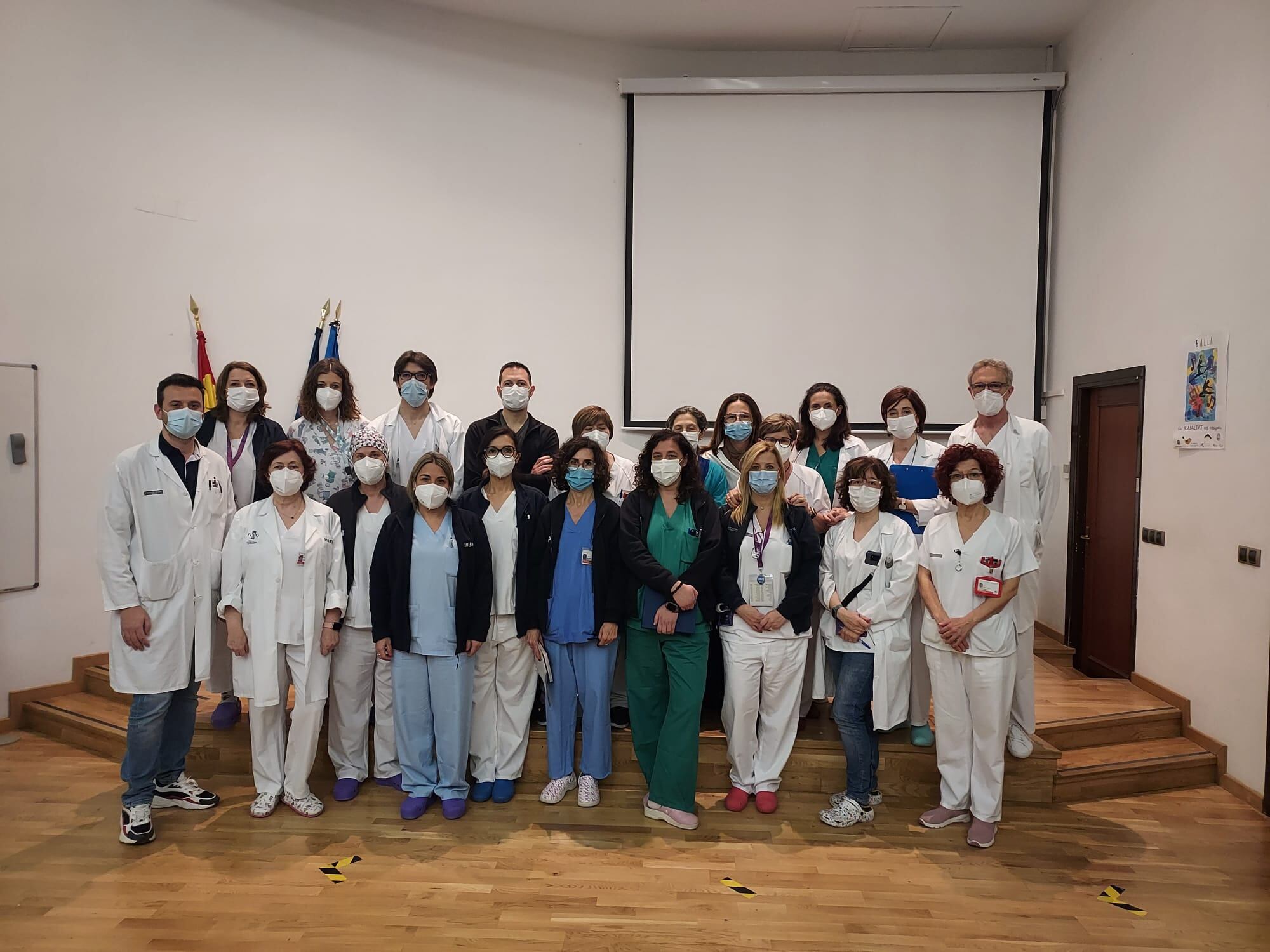 Componentes del equipo directivo de Enfermería del hospital Virgen de los Lirios que ha presentado la dimisión.